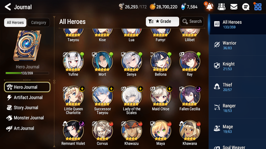 [GLOBAL] Epic 7 Seven 6ML Lady of the Scales Afternoon Soak Flan Successor Taeyou Chloe Violet Charlotte + 55ML pulls +20 speed+ Name Starter Account-Mobile Games Starter