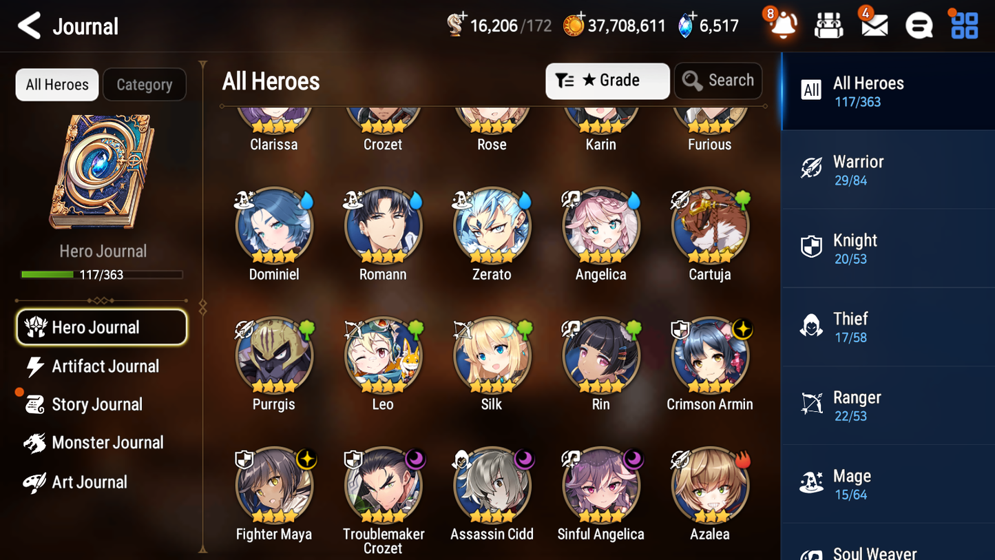 [GLOBAL] Epic 7 Seven 6ML Little Queen Charlotte Faithless Lidica Commander Pavel Death Dealer Ray Briar Witch Iseria + ML pulls + 20 Speed+Name Starter Account-Mobile Games Starter