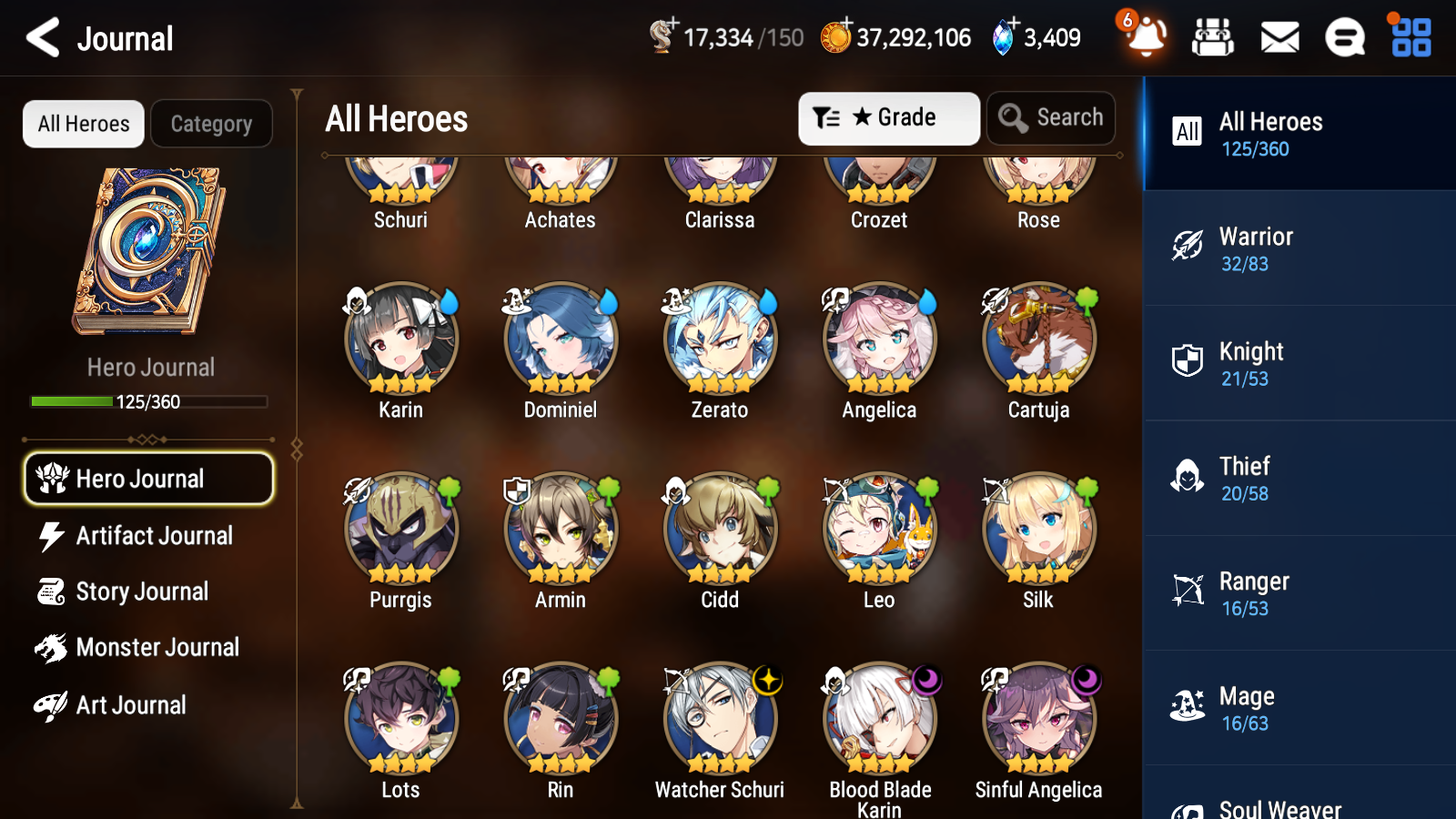 [GLOBAL] Epic 7 Seven 6ML Navy Captain Landy Belian Spirit Eye Celine Maid Chloe Briar Witch Iseria +ML pulls + 20 Speed + Name Starter Account-Mobile Games Starter