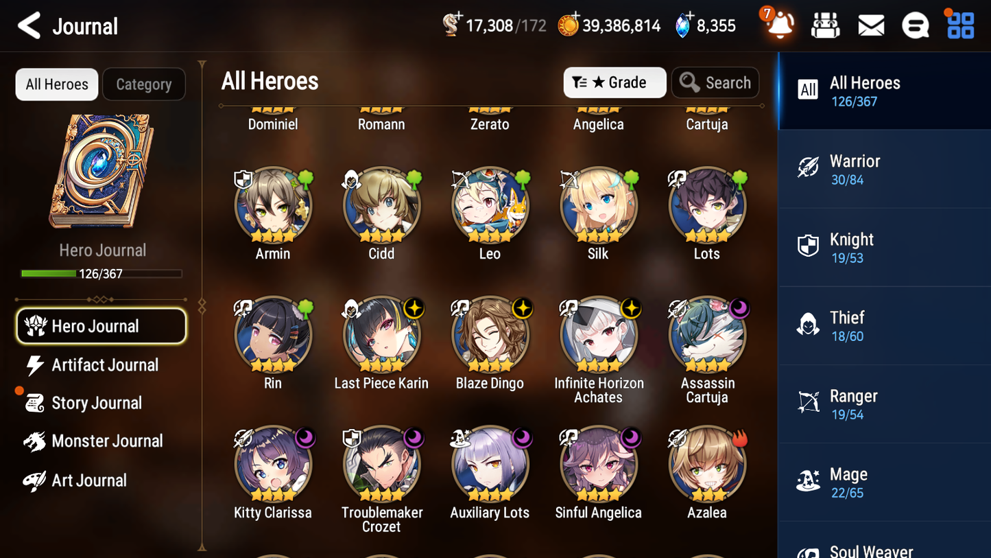 [GLOBAL] Epic 7 Seven 6ML School Nurse Yulha Abyssal Yufine Maid Chloe Fallen Cecilia Judge Kise Sez+ 39ML pulls +20 Speed +Name Starter Account-Mobile Games Starter