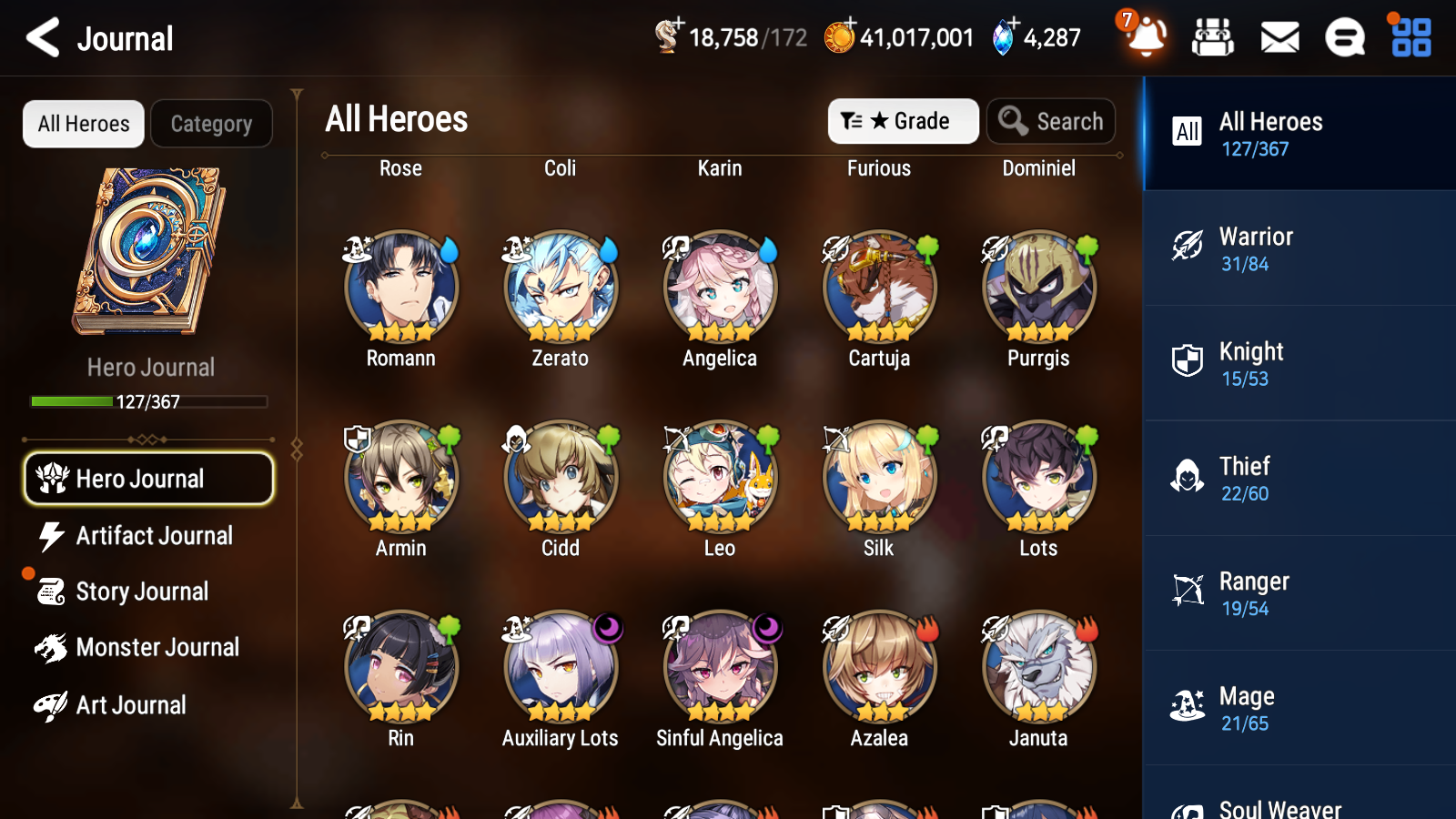 [GLOBAL] Epic 7 Seven 6ML Sea Phantom Politis Apocalpyse Ravi Specter Tenebria Lidica Ken Closer Charles+ 41ML pulls + 20 Speed Starter Account-Mobile Games Starter