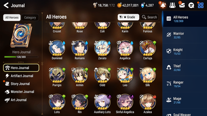 [GLOBAL] Epic 7 Seven 6ML Sea Phantom Politis Apocalpyse Ravi Specter Tenebria Lidica Ken Closer Charles Swift Flagbearer Sigret Hecate + 41ML pulls + 20 Speed Starter Account-Mobile Games Starter