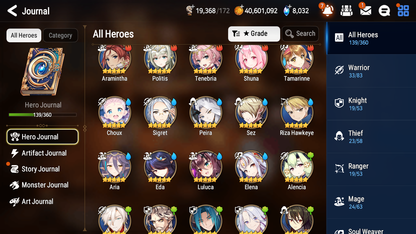 [GLOBAL] Epic 7 Seven 6ML Sea Phantom Politis + 41ML pulls + 20 Speed Starter Account-Mobile Games Starter