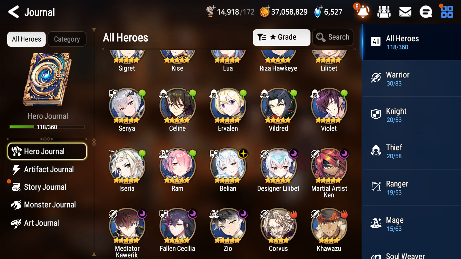 [GLOBAL] Epic 7 Seven 6ML Zio Mediator Kawerik Belian Fallen Cecilia Designer Lilibet Ken + ML pulls + 20 Speed + Name Starter Account-Mobile Games Starter