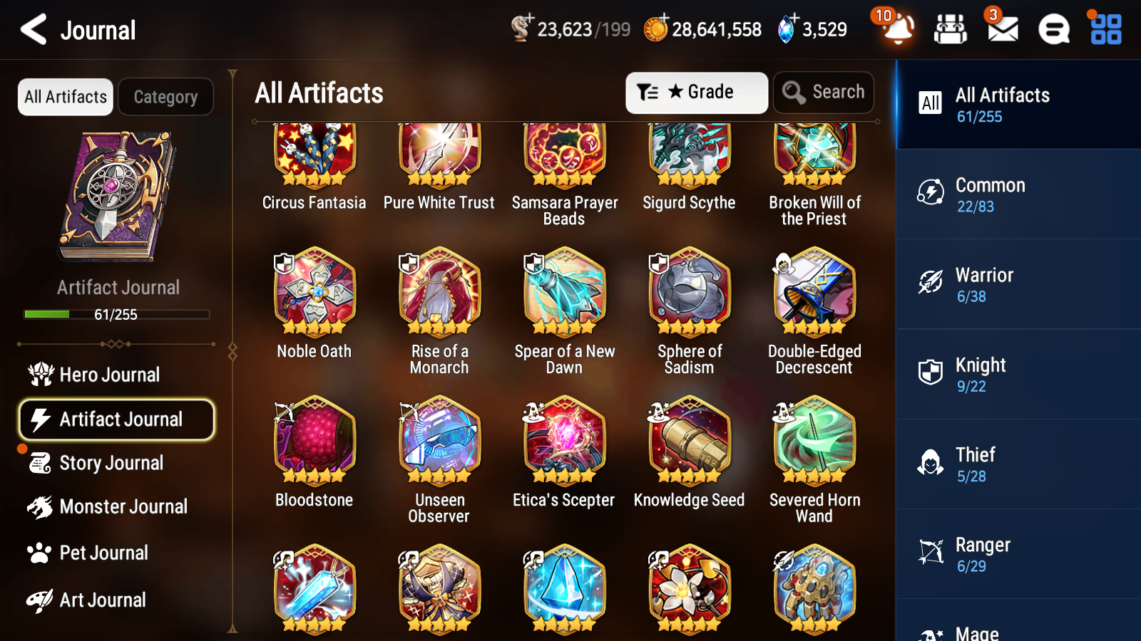 [GLOBAL] Epic 7 Seven 7ML + 22 4★ ML Zio Mediator Kawerik Solitaria Pavel Charlotte Arbiter +20 speed++ 10-10 Account-Mobile Games Starter