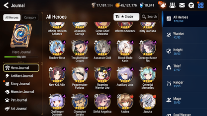 [GLOBAL] Epic 7 Seven 7ML + 26 4★ ML Dragon Bride Senya Belian Kawerik Solitaria Specter Tenebria Midnight Gala Lilias Rimuru Lethe Diene++20 speed++ 10-10 Account-Mobile Games Starter