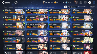 [GLOBAL] Epic 7 Seven 7ML + 26 4★ ML Dragon Bride Senya Belian Kawerik Solitaria Specter Tenebria Midnight Gala Lilias Rimuru Lethe Diene++20 speed++ 10-10 Account-Mobile Games Starter