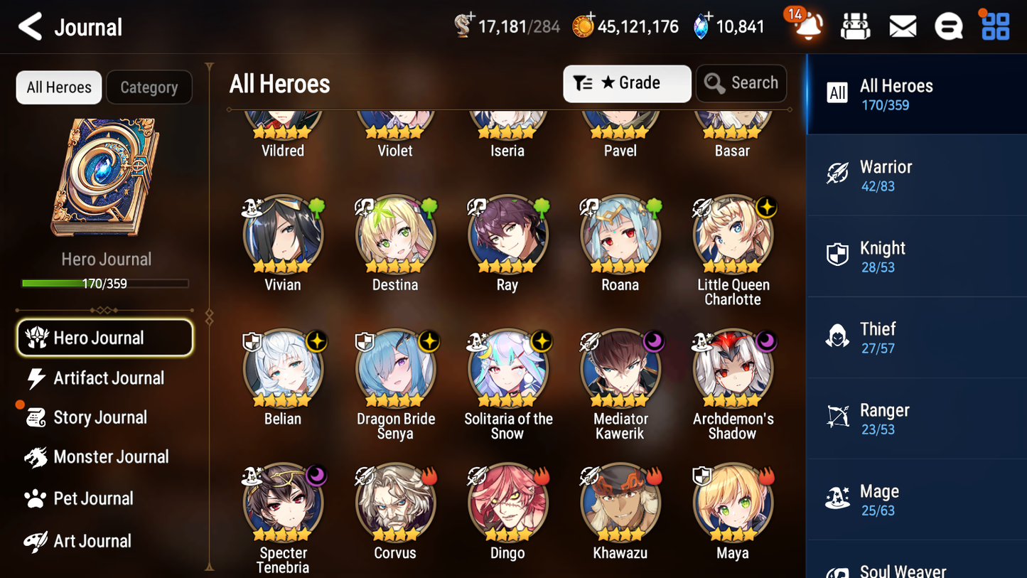 [GLOBAL] Epic 7 Seven 7ML + 26 4★ ML Dragon Bride Senya Belian Kawerik Solitaria Specter Tenebria Midnight Gala Lilias Rimuru Lethe Diene++20 speed++ 10-10 Account-Mobile Games Starter