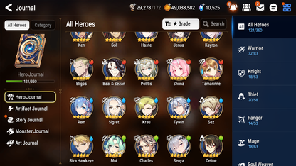 [GLOBAL] Epic 7 Seven 7ML New Moon Luna Cermia Charlotte Tywin Ken Haste Choux Rem+10k Gems + 50ML pulls + 20 Speed Starter Account-Mobile Games Starter