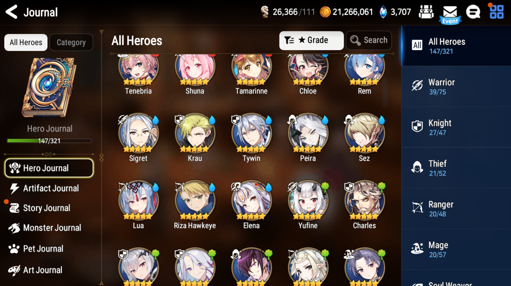 [GLOBAL] Epic 7 Seven 7ML Sea Phantom Politis Belian Lionheart Cermia Conqueror Lilias Zio Operator Martial + ML pulls 10-10 Starter Account-Mobile Games Starter