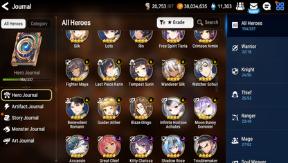 [GLOBAL] Epic 7 Seven 7ML+29 4*ML Sea Phantom Politis Apocalypse Ravi Arbiter Vildred Top Model Luluca Faithless Lidica Charles + 11k gems +ML pulls 10-10 Account-Mobile Games Starter