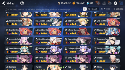 [GLOBAL] Epic 7 Seven 8ML + 24 4★ ML Lady of the Scales Lone Cresecent Bellona Zio Kise Charlotte Kayron Tywin Sharun Seaside Bellona Diene +20 speed++ 10-10 Account-Mobile Games Starter