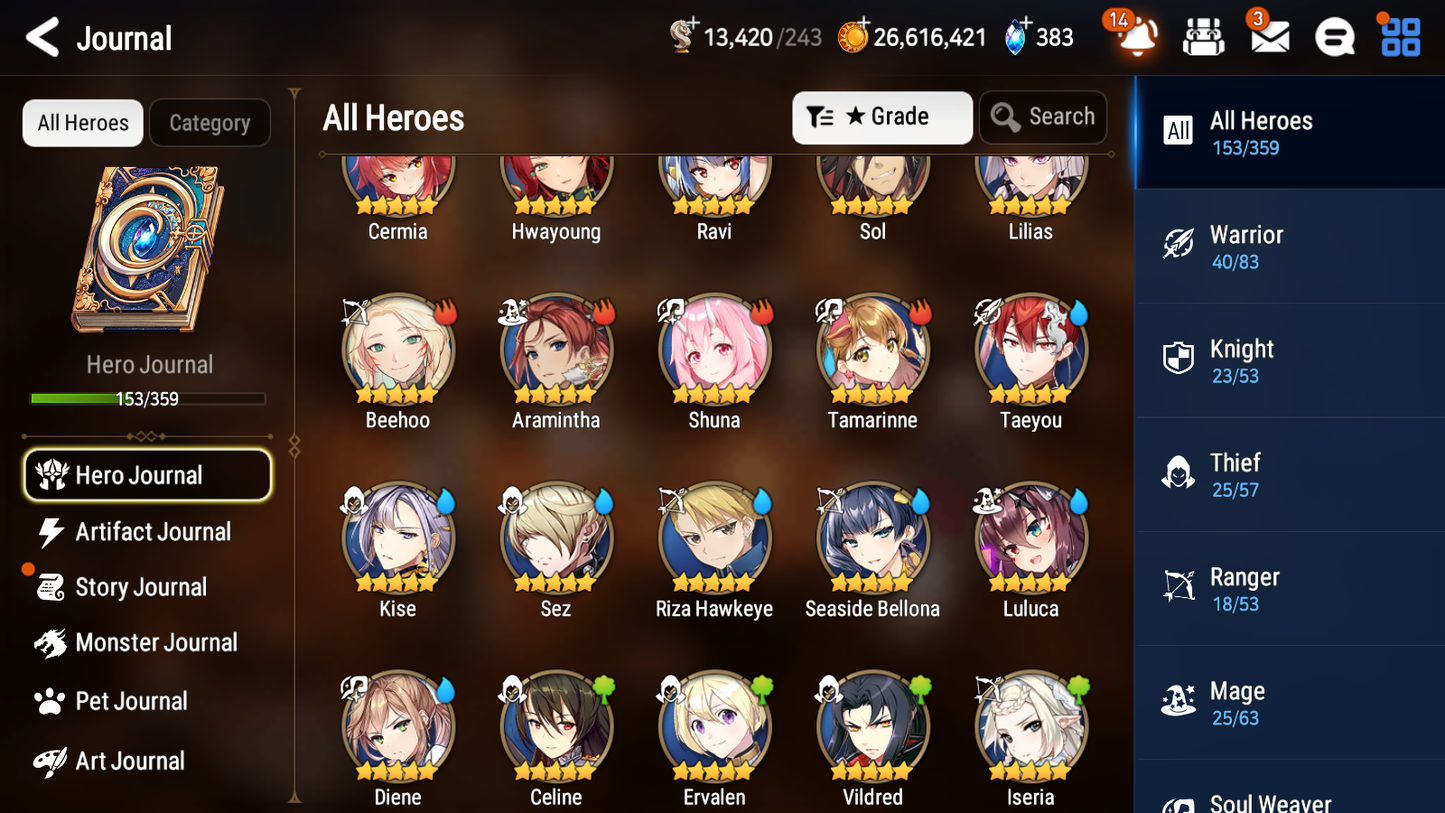 [GLOBAL] Epic 7 Seven 8ML + 24 4★ ML Lady of the Scales Lone Cresecent Bellona Zio Kise Charlotte Kayron Tywin Sharun Seaside Bellona Diene +20 speed++ 10-10 Account-Mobile Games Starter