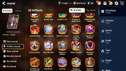 [GLOBAL] Epic 7 Seven 8ML + 24 4★ ML Lady of the Scales Lone Cresecent Bellona Zio Kise Charlotte Kayron Tywin Sharun Seaside Bellona Diene +20 speed++ 10-10 Account-Mobile Games Starter