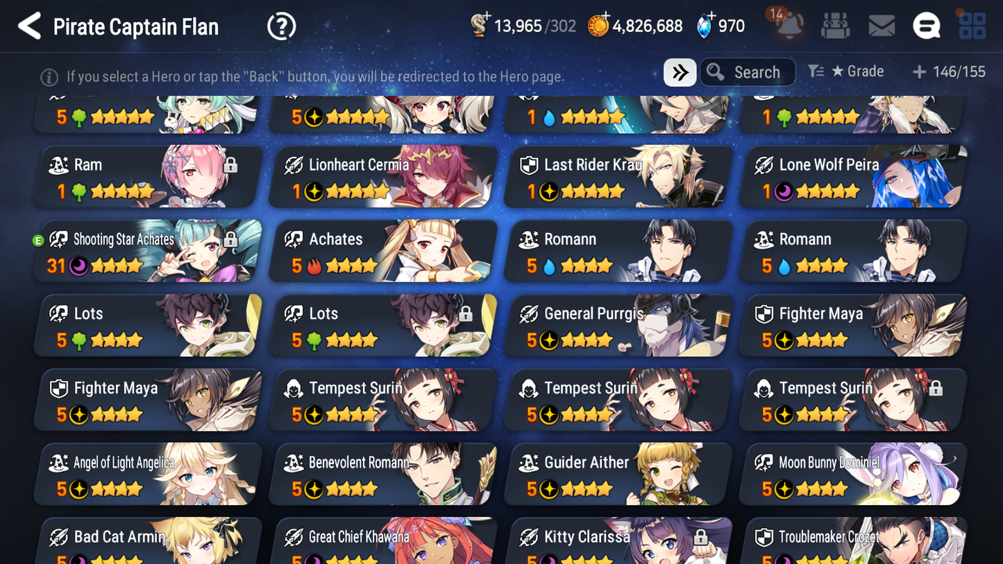 [GLOBAL] Epic 7 Seven 8ML + 28 4★ ML Lone Wolf Peira Lionheart Cermia Seaside Bellona Lethe Amid++20 speed++ 10-10 Account-Mobile Games Starter