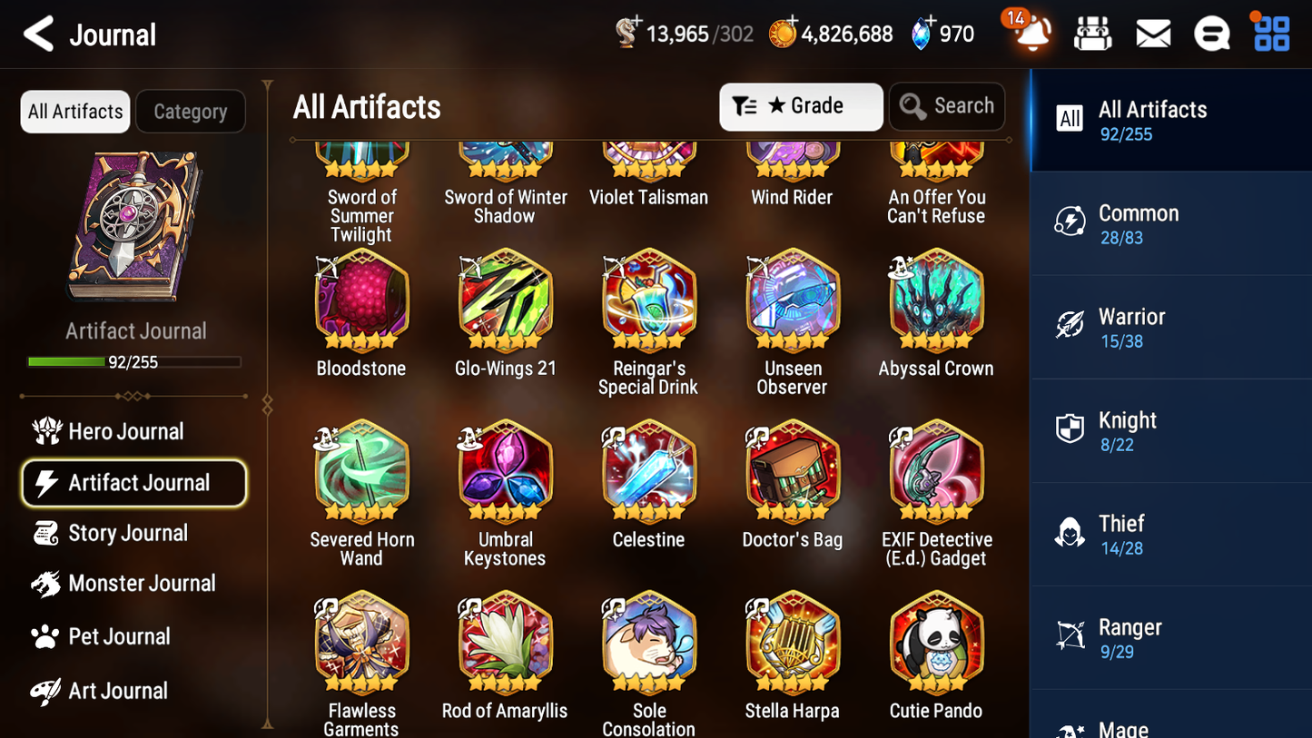 [GLOBAL] Epic 7 Seven 8ML + 28 4★ ML Lone Wolf Peira Lionheart Cermia Seaside Bellona Lethe Amid++20 speed++ 10-10 Account-Mobile Games Starter
