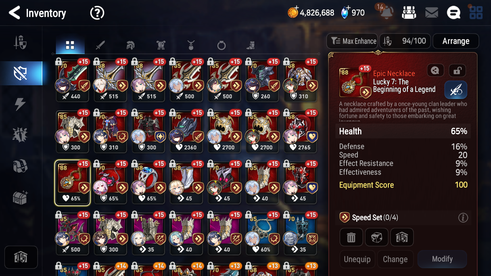 [GLOBAL] Epic 7 Seven 8ML + 28 4★ ML Lone Wolf Peira Lionheart Cermia Seaside Bellona Lethe Amid++20 speed++ 10-10 Account-Mobile Games Starter