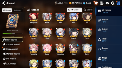 [GLOBAL] Epic 7 Seven 8ML + 29 4★ ML Sea Phantom Politis Abyssal Yufine Conqueror Lilias Pavel Baal FLan Haste Ray++20 speed++ 10-10 Account-Mobile Games Starter
