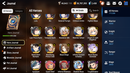 [GLOBAL] Epic 7 Seven 8ML + 29 4★ ML Sea Phantom Politis Abyssal Yufine Conqueror Lilias Pavel Baal FLan Haste Ray++20 speed++ 10-10 Account-Mobile Games Starter