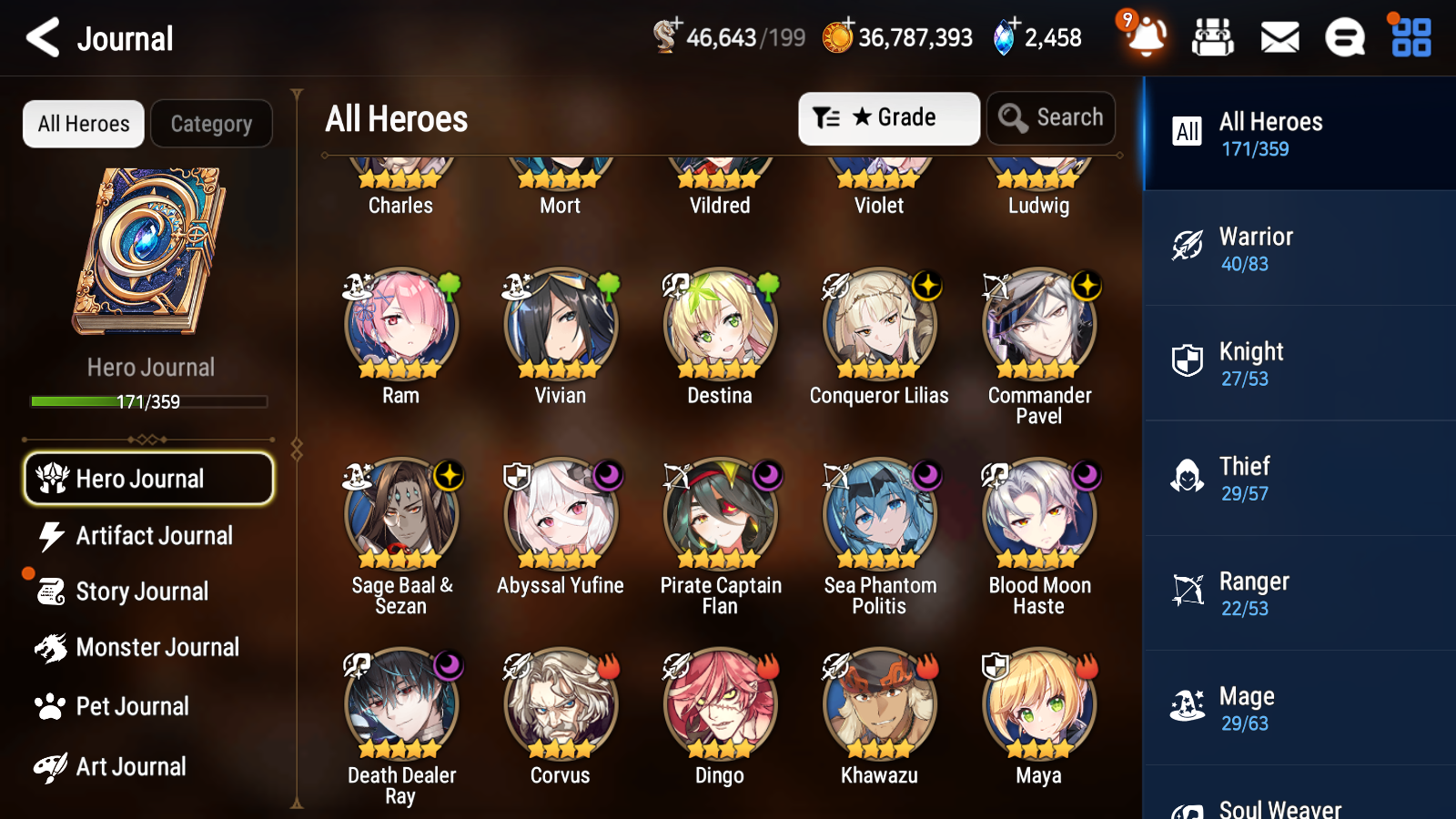 [GLOBAL] Epic 7 Seven 8ML + 29 4★ ML Sea Phantom Politis Abyssal Yufine Conqueror Lilias Pavel Baal FLan Haste Ray++20 speed++ 10-10 Account-Mobile Games Starter