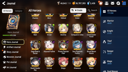 [GLOBAL] Epic 7 Seven 8ML + 29 4★ ML Sea Phantom Politis Abyssal Yufine Conqueror Lilias Pavel Baal FLan Haste Ray++20 speed++ 10-10 Account-Mobile Games Starter