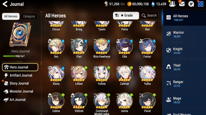 [GLOBAL] Epic 7 Seven 8ML Sea Phantom Politis Hellion Lua Tori + 69ML pulls 13k skystones 2900 mystics+ Name Starter Account-Mobile Games Starter