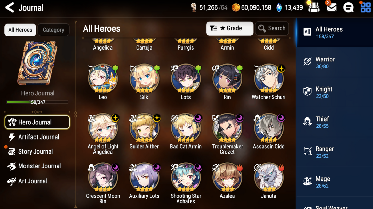 [GLOBAL] Epic 7 Seven 8ML Sea Phantom Politis Hellion Lua Tori + 69ML pulls 13k skystones 2900 mystics+ Name Starter Account-Mobile Games Starter