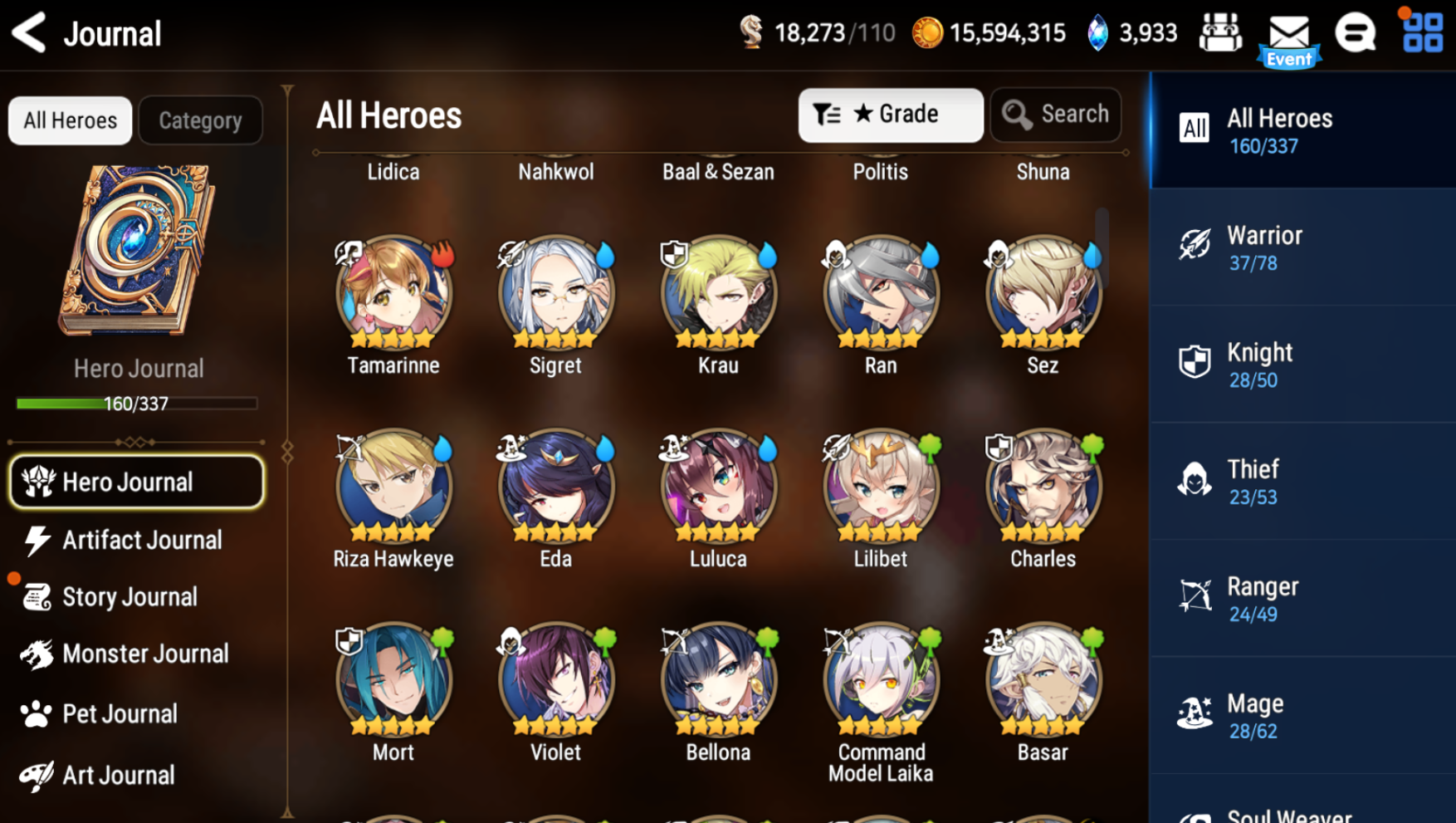 [GLOBAL] Epic 7 Seven 8ML+27 4*ML Dragon Bride Senya Belian Mediator Kawerik Solitaria of the Snow Briar Witch Iseria Edward 10-10 Account-Mobile Games Starter