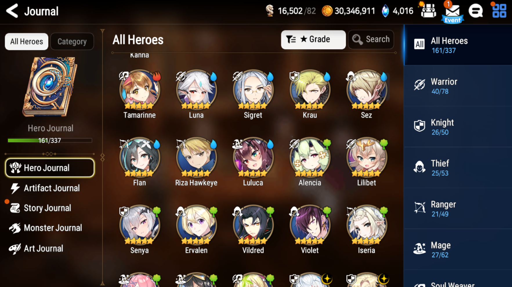 [GLOBAL] Epic 7 Seven 8ML+27 4*ML Sea Phantom Politis Belian Solitaria Straze Fallen Cecilia Kura Maid Chloe Luluca + Name 10-10 Account-Mobile Games Starter