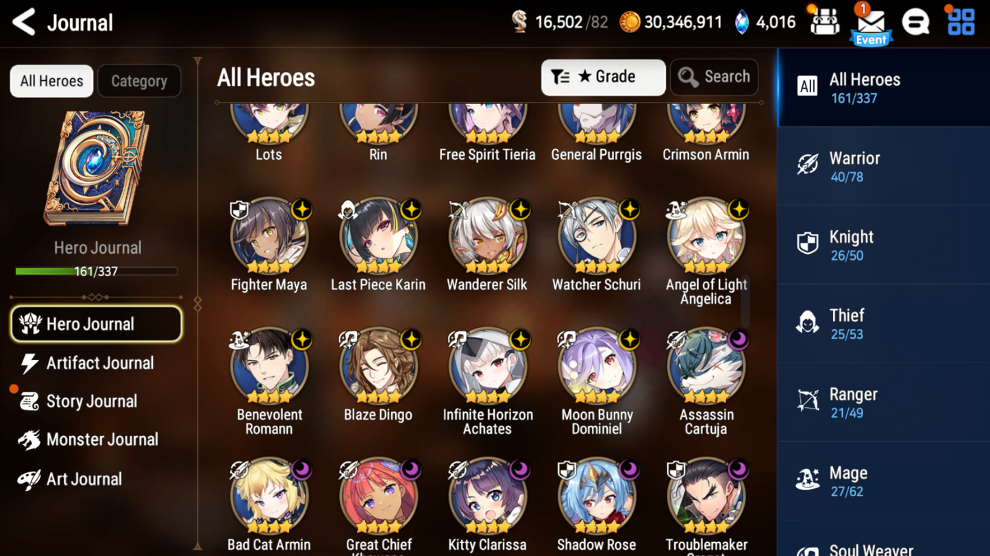 [GLOBAL] Epic 7 Seven 8ML+27 4*ML Sea Phantom Politis Belian Solitaria Straze Fallen Cecilia Kura Maid Chloe Luluca + Name 10-10 Account-Mobile Games Starter