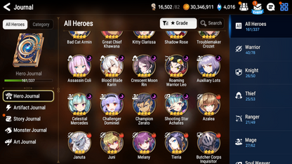 [GLOBAL] Epic 7 Seven 8ML+27 4*ML Sea Phantom Politis Belian Solitaria Straze Fallen Cecilia Kura Maid Chloe Luluca + Name 10-10 Account-Mobile Games Starter