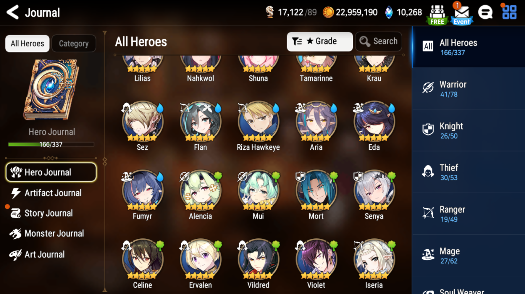 [GLOBAL] Epic 7 Seven 8ML+32 4*ML Harsetti Lionheart Cermia Judge Kise Ambitious Tywin Spirit Eye Celine Requiem Roana 10-10 Account-Mobile Games Starter