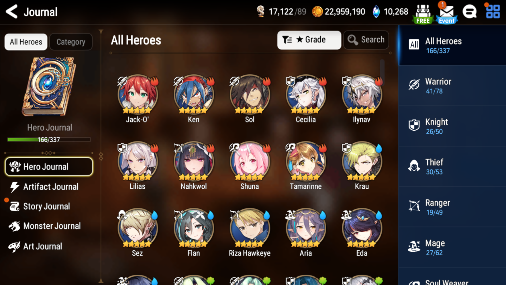 [GLOBAL] Epic 7 Seven 8ML+32 4*ML Harsetti Lionheart Cermia Judge Kise Ambitious Tywin Spirit Eye Celine Requiem Roana 10-10 Account-Mobile Games Starter