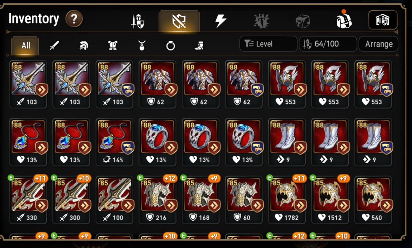 [GLOBAL] Epic 7 Seven 8ML+32 4*ML Harsetti Lionheart Cermia Judge Kise Ambitious Tywin Spirit Eye Celine Requiem Roana 10-10 Account-Mobile Games Starter