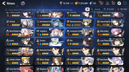 [GLOBAL] Epic 7 Seven 9ML + 23 4★ ML Empyrean Ilynav Sea Phantom Politis Lone Crescent Bellona Straze Rimuru Milim +20 speed++ 10-10 Account-Mobile Games Starter