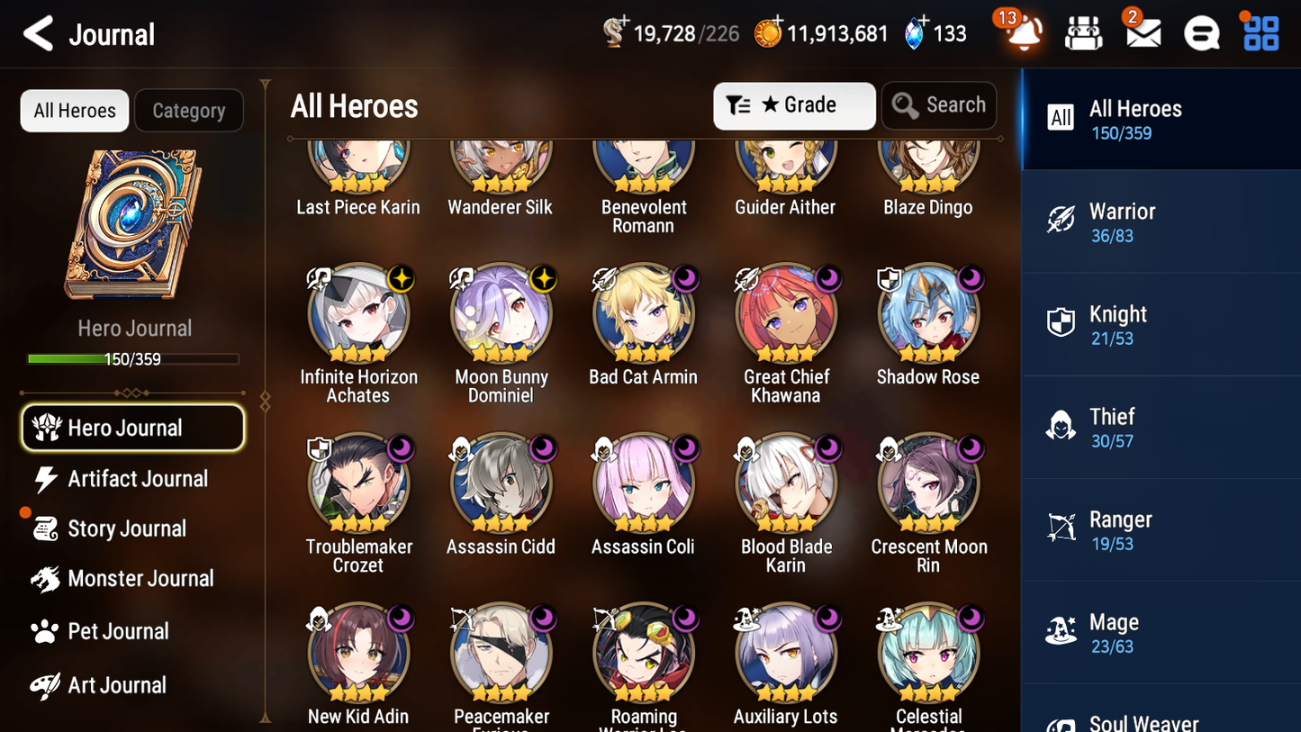 [GLOBAL] Epic 7 Seven 9ML + 23 4★ ML Empyrean Ilynav Sea Phantom Politis Lone Crescent Bellona Straze Rimuru Milim +20 speed++ 10-10 Account-Mobile Games Starter