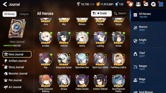 [GLOBAL] Epic 7 Seven 9ML + 23 4★ ML Empyrean Ilynav Sea Phantom Politis Lone Crescent Bellona Straze Rimuru Milim +20 speed++ 10-10 Account-Mobile Games Starter