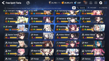 [GLOBAL] Epic 7 Seven 9ML + 23 4★ ML Straze Apocalypse Ravi Luluca Roana Ocean Breeze Luluca Lethe ++20 speed++ 10-10 Account-Mobile Games Starter