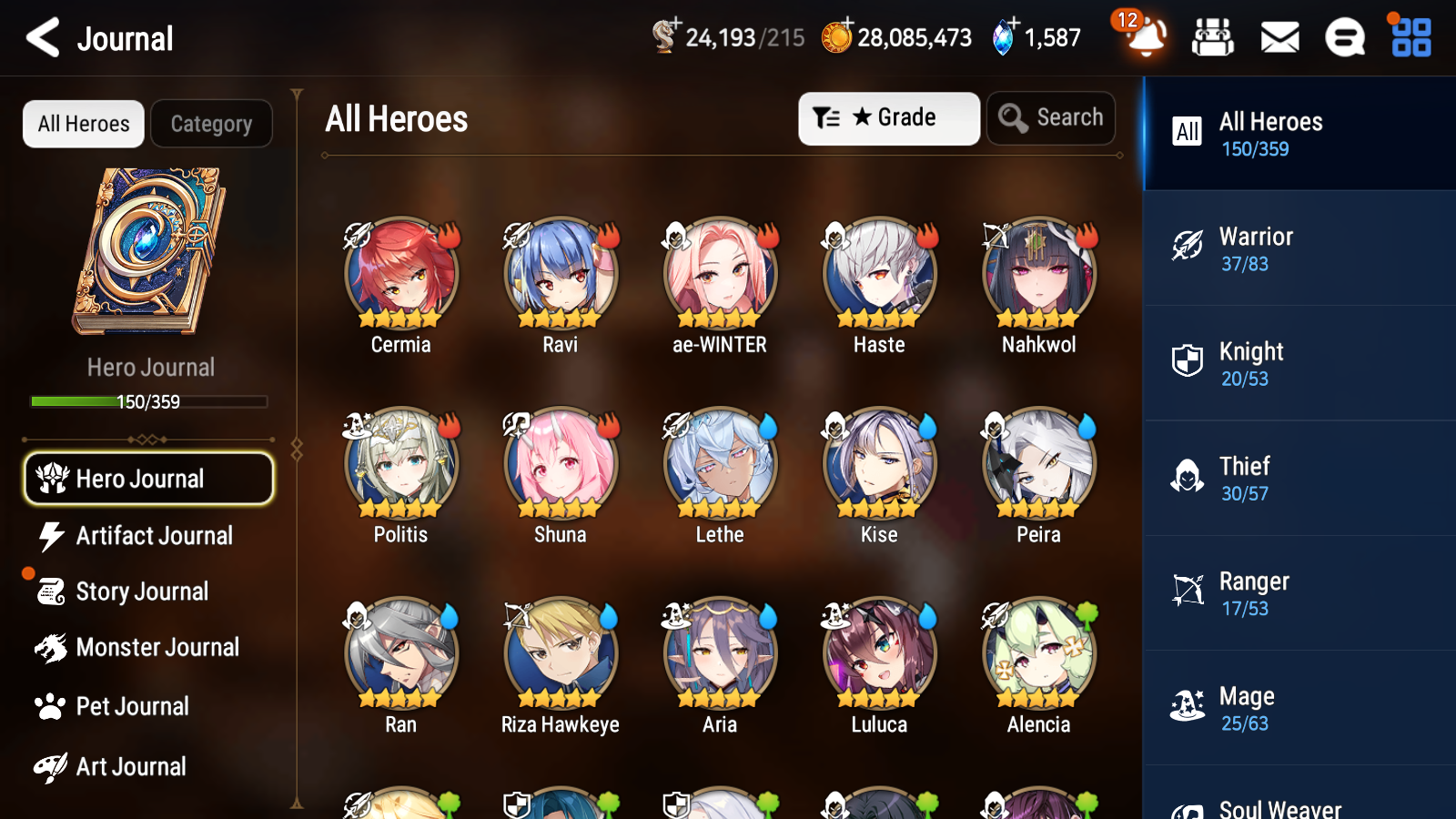 [GLOBAL] Epic 7 Seven 9ML + 23 4★ ML Straze Apocalypse Ravi Luluca Roana Ocean Breeze Luluca Lethe ++20 speed++ 10-10 Account-Mobile Games Starter