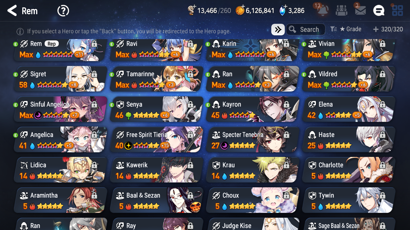 [GLOBAL] Epic 7 Seven 9ML + 26 4★ ML Briar Witch Iseria Maid Chloe Specter Tenebria Eternal Wanderer Ludwig Rem+20 speed++ 10-10 Account-Mobile Games Starter