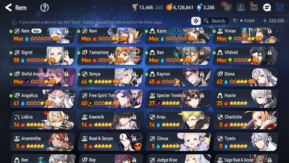 [GLOBAL] Epic 7 Seven 9ML + 26 4★ ML Briar Witch Iseria Maid Chloe Specter Tenebria Eternal Wanderer Ludwig Rem+20 speed++ 10-10 Account-Mobile Games Starter