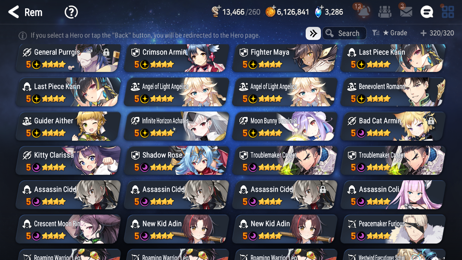 [GLOBAL] Epic 7 Seven 9ML + 26 4★ ML Briar Witch Iseria Maid Chloe Specter Tenebria Eternal Wanderer Ludwig Rem+20 speed++ 10-10 Account-Mobile Games Starter