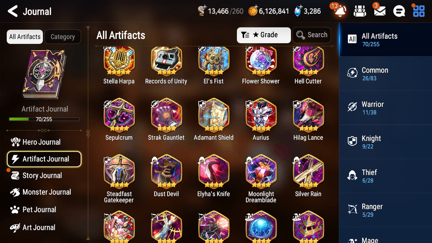 [GLOBAL] Epic 7 Seven 9ML + 26 4★ ML Briar Witch Iseria Maid Chloe Specter Tenebria Eternal Wanderer Ludwig Rem+20 speed++ 10-10 Account-Mobile Games Starter