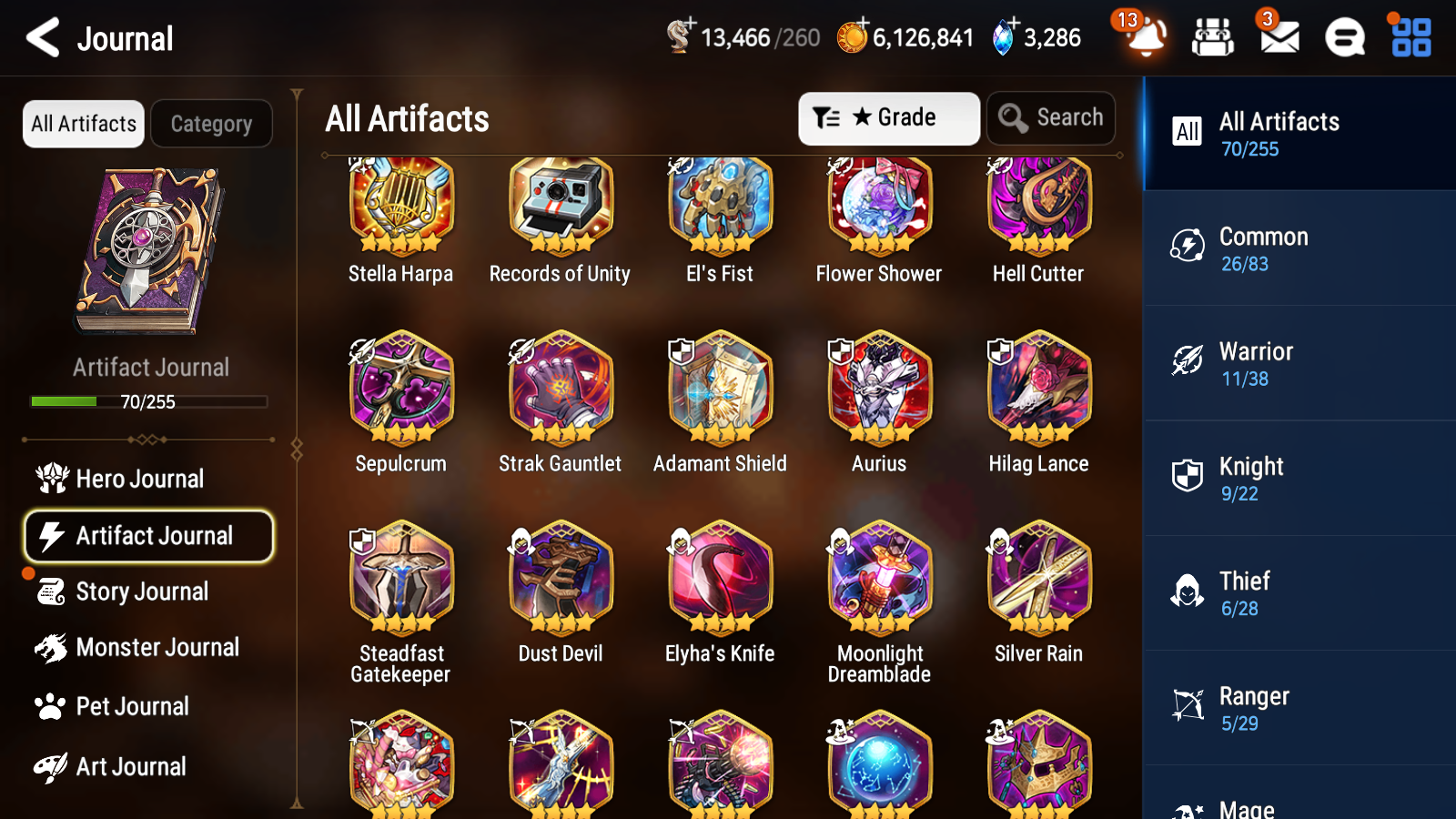 [GLOBAL] Epic 7 Seven 9ML + 26 4★ ML Briar Witch Iseria Maid Chloe Specter Tenebria Eternal Wanderer Ludwig Rem+20 speed++ 10-10 Account-Mobile Games Starter