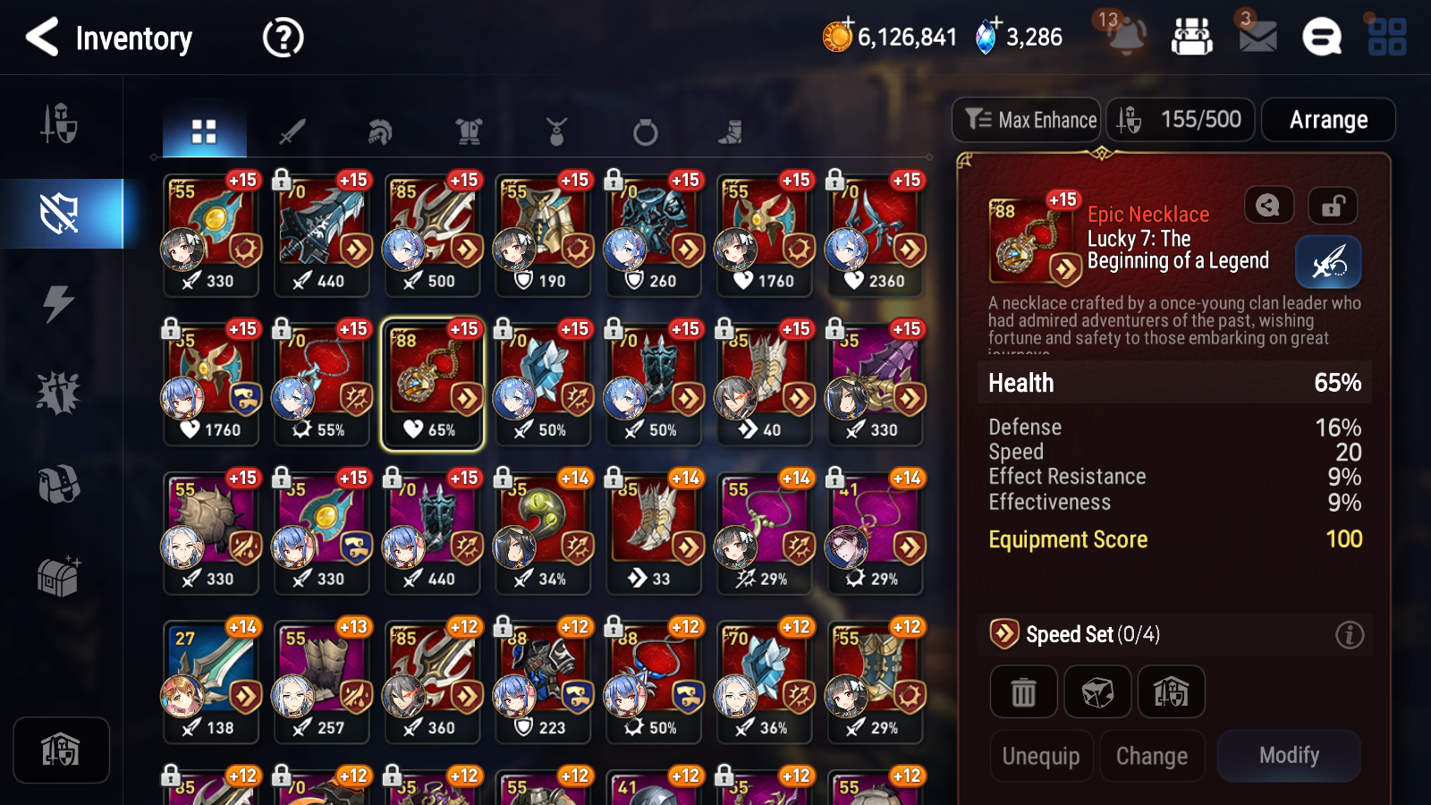 [GLOBAL] Epic 7 Seven 9ML + 26 4★ ML Briar Witch Iseria Maid Chloe Specter Tenebria Eternal Wanderer Ludwig Rem+20 speed++ 10-10 Account-Mobile Games Starter