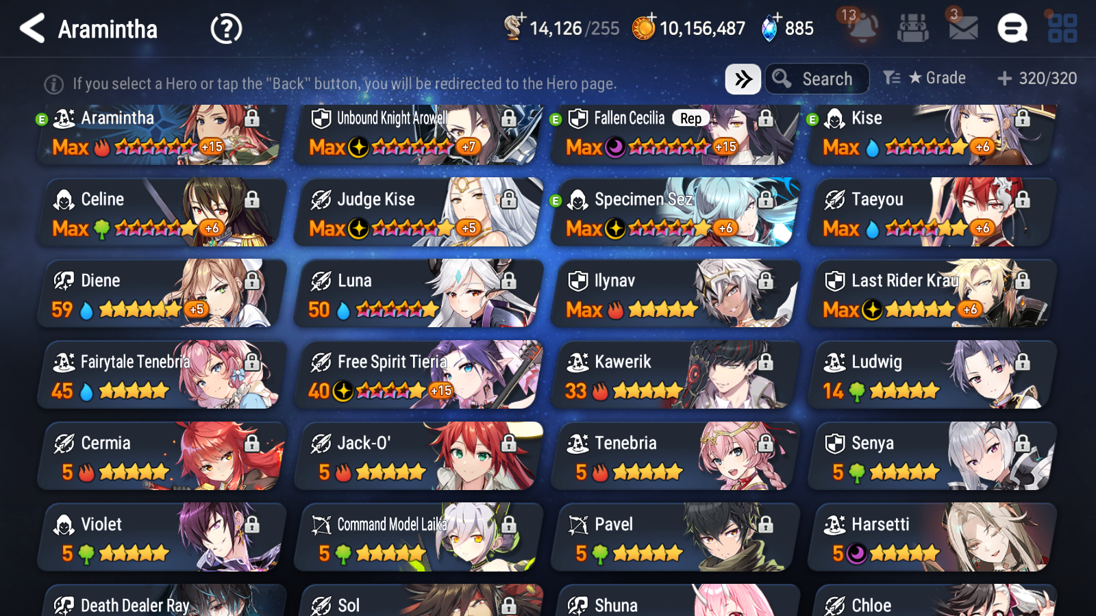 [GLOBAL] Epic 7 Seven 9ML + 28 4★ ML Navy Captain Landy Harsetti Specter Tenebria Last Rider Krau+Fairytale Tenebria Luna Diene Jack+20 speed++ 10-10 Account-Mobile Games Starter