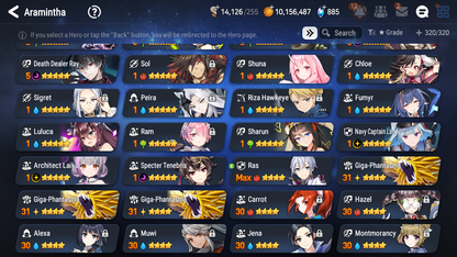 [GLOBAL] Epic 7 Seven 9ML + 28 4★ ML Navy Captain Landy Harsetti Specter Tenebria Last Rider Krau+Fairytale Tenebria Luna Diene Jack+20 speed++ 10-10 Account-Mobile Games Starter