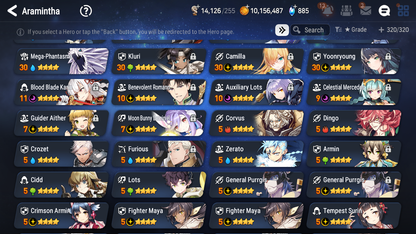 [GLOBAL] Epic 7 Seven 9ML + 28 4★ ML Navy Captain Landy Harsetti Specter Tenebria Last Rider Krau+Fairytale Tenebria Luna Diene Jack+20 speed++ 10-10 Account-Mobile Games Starter