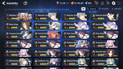 [GLOBAL] Epic 7 Seven 9ML + 28 4★ ML Navy Captain Landy Harsetti Specter Tenebria Last Rider Krau+Fairytale Tenebria Luna Diene Jack+20 speed++ 10-10 Account-Mobile Games Starter