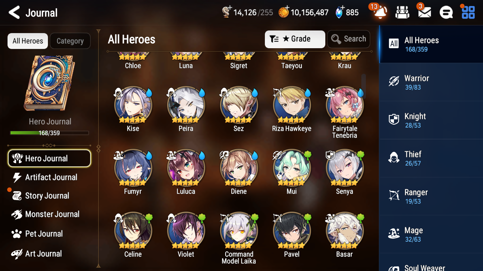 [GLOBAL] Epic 7 Seven 9ML + 28 4★ ML Navy Captain Landy Harsetti Specter Tenebria Last Rider Krau+Fairytale Tenebria Luna Diene Jack+20 speed++ 10-10 Account-Mobile Games Starter